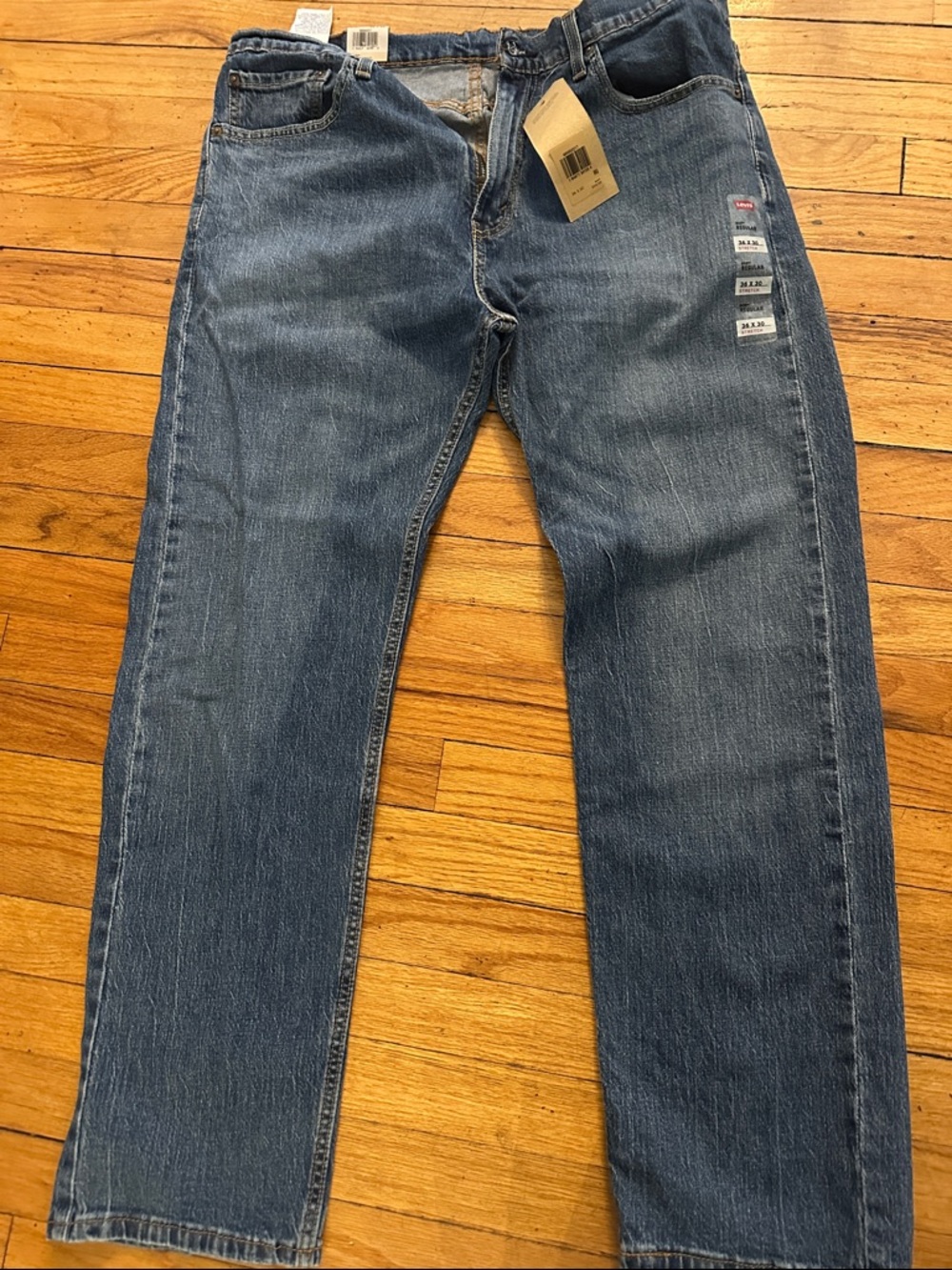 Levi’s Men's Blue Jeans - 505 Regular Stretch Straight Fit - 36x30 - NWT
